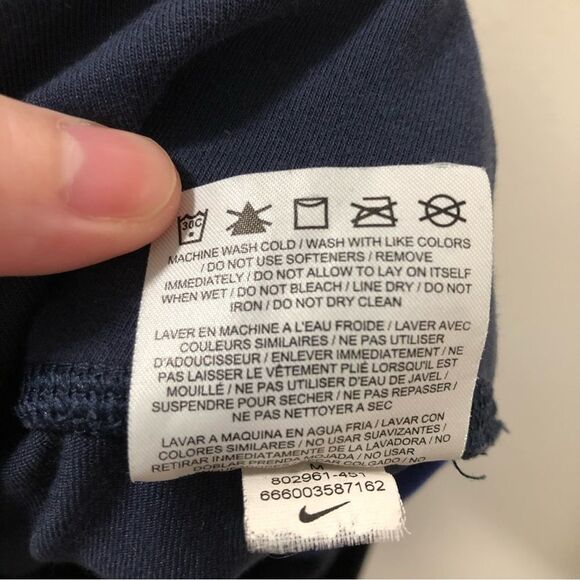 Nike DriFit Crop Leggings Blue Stripe Women's size medium - Picture 10 of 10